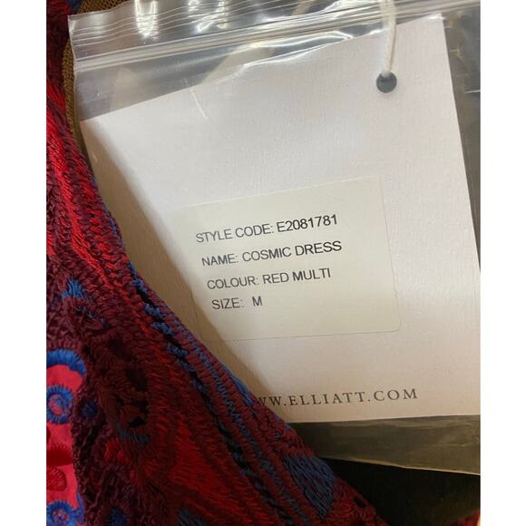 Elliatt off Shoulder Cosmic Optic Lace Floral Dress Asymmetrical Date night NWT‎ - Picture 9 of 10